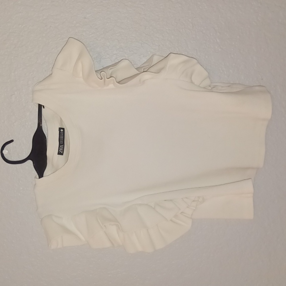 Zara white top